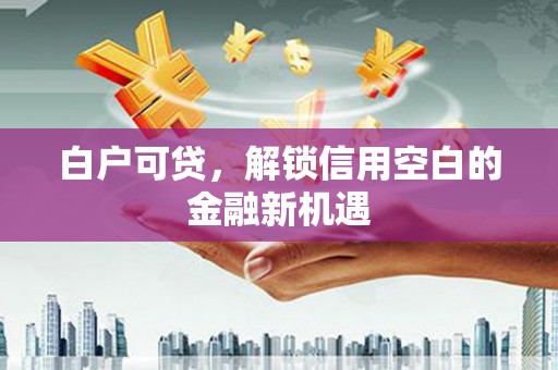 禄劝白户可贷，解锁信用空白的金融新机遇