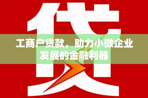 禄劝工商户贷款，助力小微企业发展的金融利器
