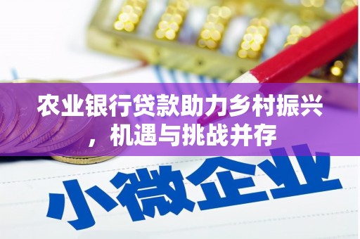 禄劝农业银行贷款助力乡村振兴，机遇与挑战并存